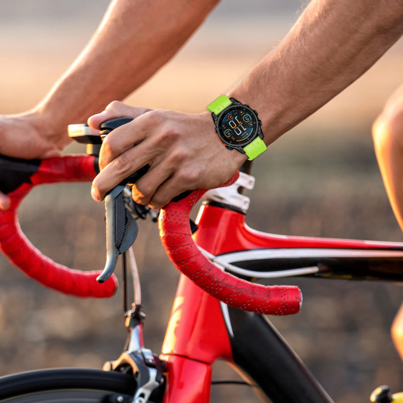 26mm Sport Band for Fenix 8 AMOLED 51mm/7X Pro/7X/6X Pro/6X/5X Plus/5X/3 HR/3,Quickfit Watch Strap Compatible with Enduro 3 2/epix Pro 51mm/Descent Mk3i 51mm/tactix 7 Pro