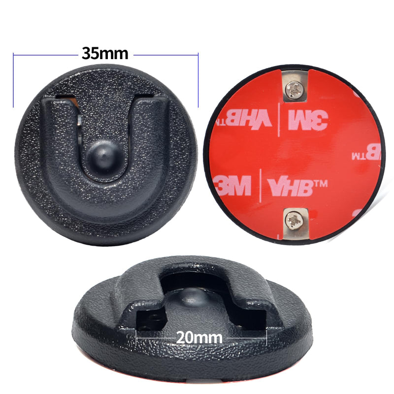 [AUSTRALIA] - Universal Ham CB Radio Microphone Hanger, Round Knob Mic Holder Mount with Adhesive Back for Motorola HLN9073B CDM1250 CDM750 GM300 M1225 GM3688 GTX800 Kenwood TK768G TK868G TM471A Two Way Radios Adhesive Back Version(Pack of 1) 