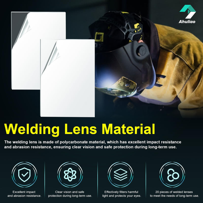 [AUSTRALIA] - Welding Helmet Lens for ESAB Sentinel A50 Welding Helmet Hood Cover Clear Inside Lenses Replacement 0700000808, 10 Pack 