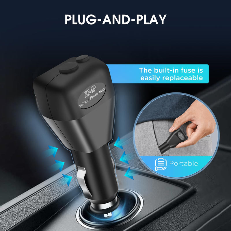 EMP Vehicle Protection, Zuomeng EMP Protector, Lightning, Solar Flare, Surge Protection, Suitable for Cars and Trucks, Easy Installation