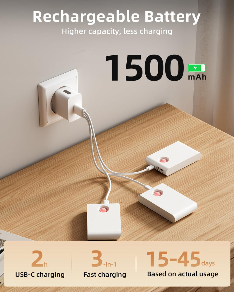 [AUSTRALIA] - EZVALO 6 Pack Motion Sensor Night Lights, Sync LED Stair Lights Indoor, 1500mAh Rechargeable, Magnetic & Dimmable, 3000K Soft White, Portable Nightlight for Hallway, Stairs, Bathroom, Bedroom 6pack 