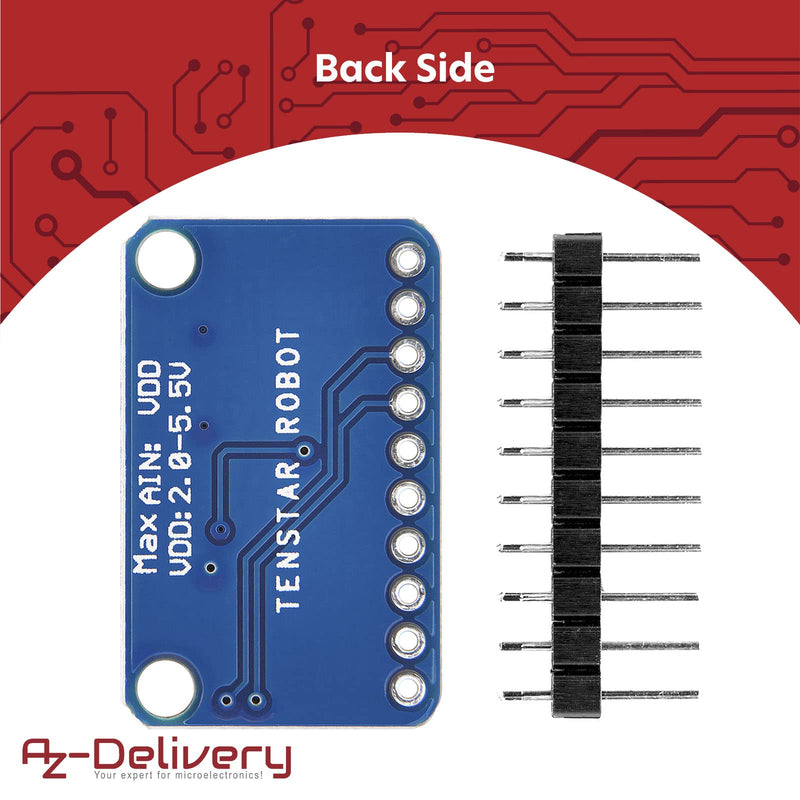 AZDelivery 3 x Compatible with ADS1115 ADC Module 16bit 4 Channels Compatible with Arduino and Raspberry Pi with E-Book