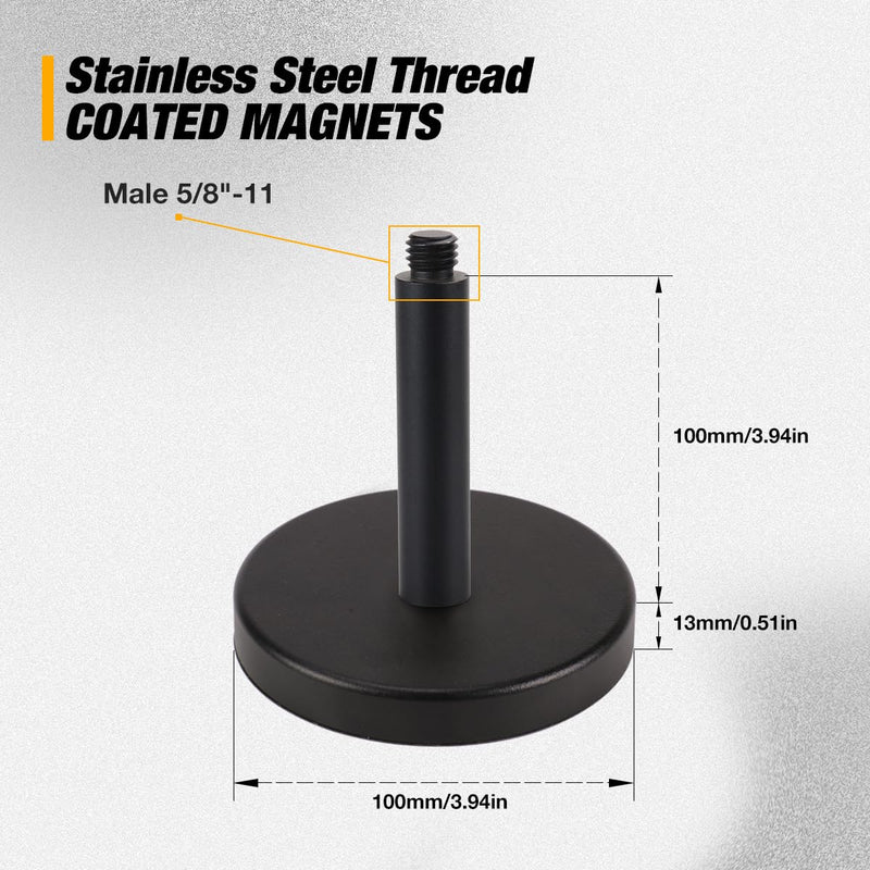 GNSS Antenna Magnetic Mount for Survey Vehicles & Metal Surfaces | gnss antenna positioning, survey vehicle setup, field mounting 1