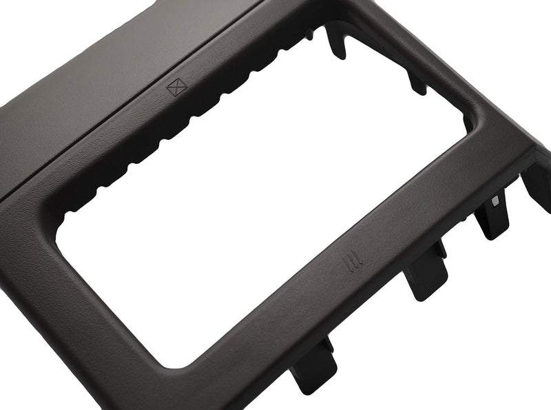Double Din Navigation Bezel for Jeep Grand Cherokee | Compatible with Jeep Grand Cherokee, 2005-2007; wiring harness and antenna adapter; Grey