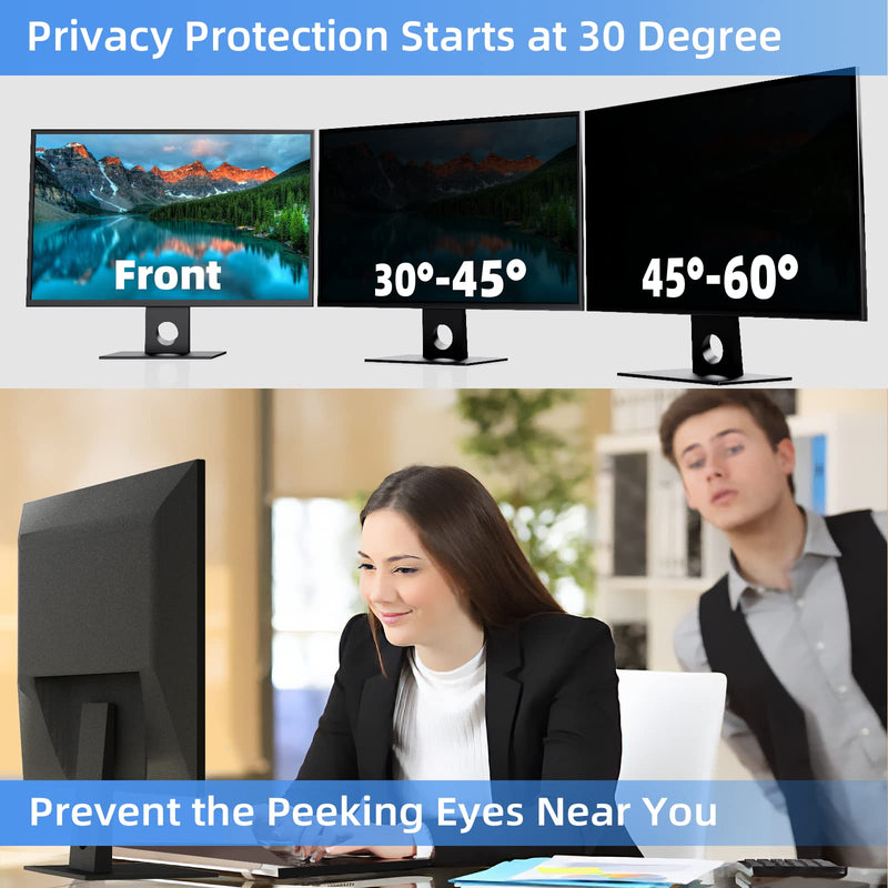 Computer Privacy Screen Filter 24 inches for 16:9 Aspect Widescreen Computer Monitor – Removable Anti Glare Blue Light Privacy Filter, Anti-Scratch Screen Protective Film, Computer Screen Privacy Shield 24 in 24'' Privacy Screen (16:9)