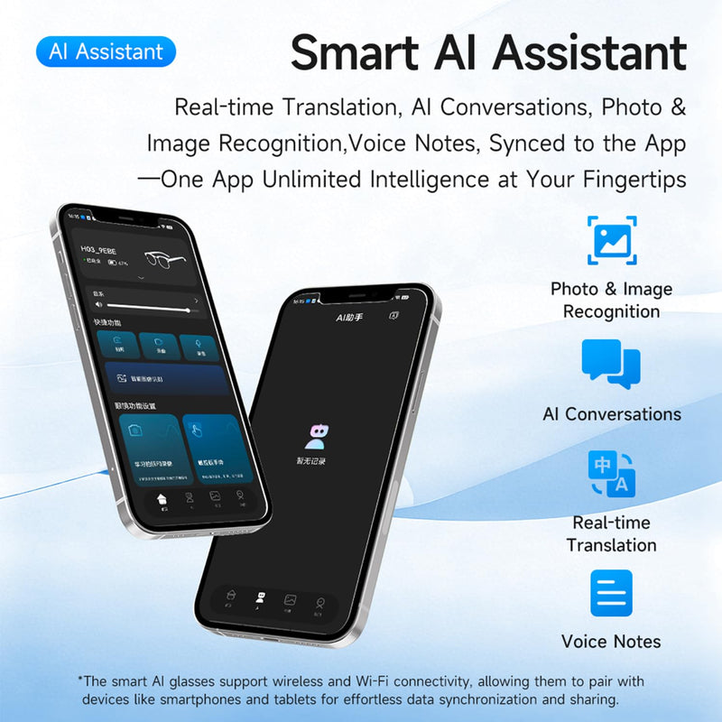 AI Smart Glasses Camera 8MP 1080P Recording Translation Open-Ear Bluetooth | 8MP Camera records 1080P POV video hands-free. Capture travel, vlogs & daily life from your first-person view.
