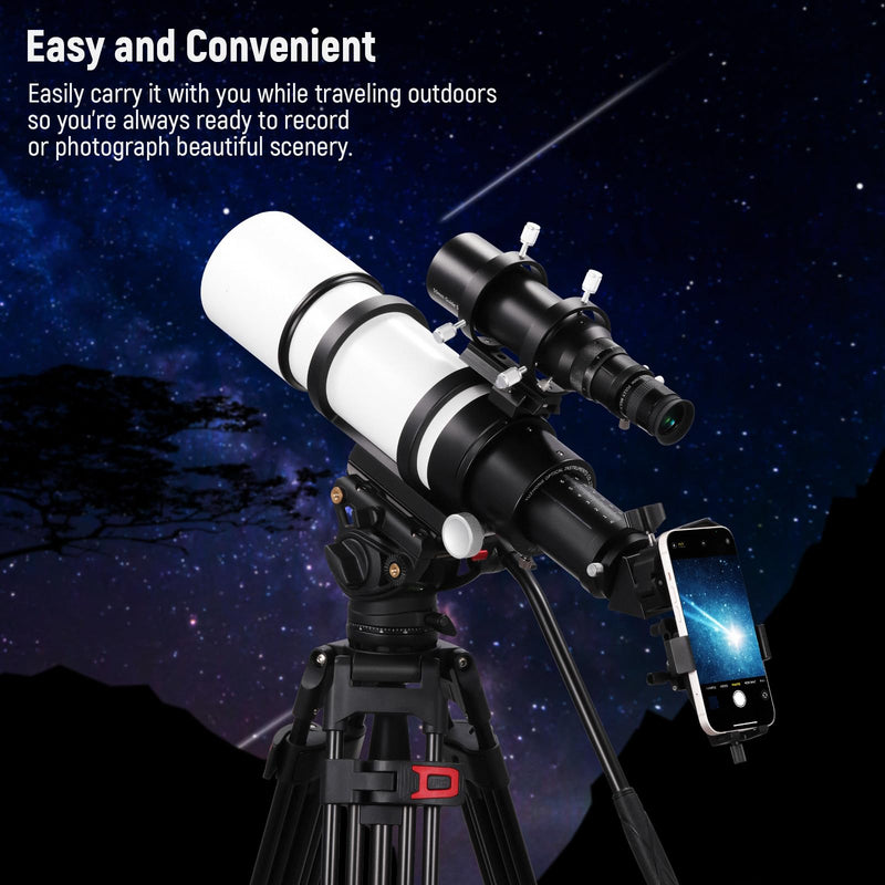 NEEWER 3 Axis Telescope Phone Adapter, All Metal Adjustable Telescope Spotting Scope Phone Mount Holder with Detachable Super Clamp for 20-65mm Dia. Eyepieces, Binoculars, Microscopes,LED Lights,SP-05