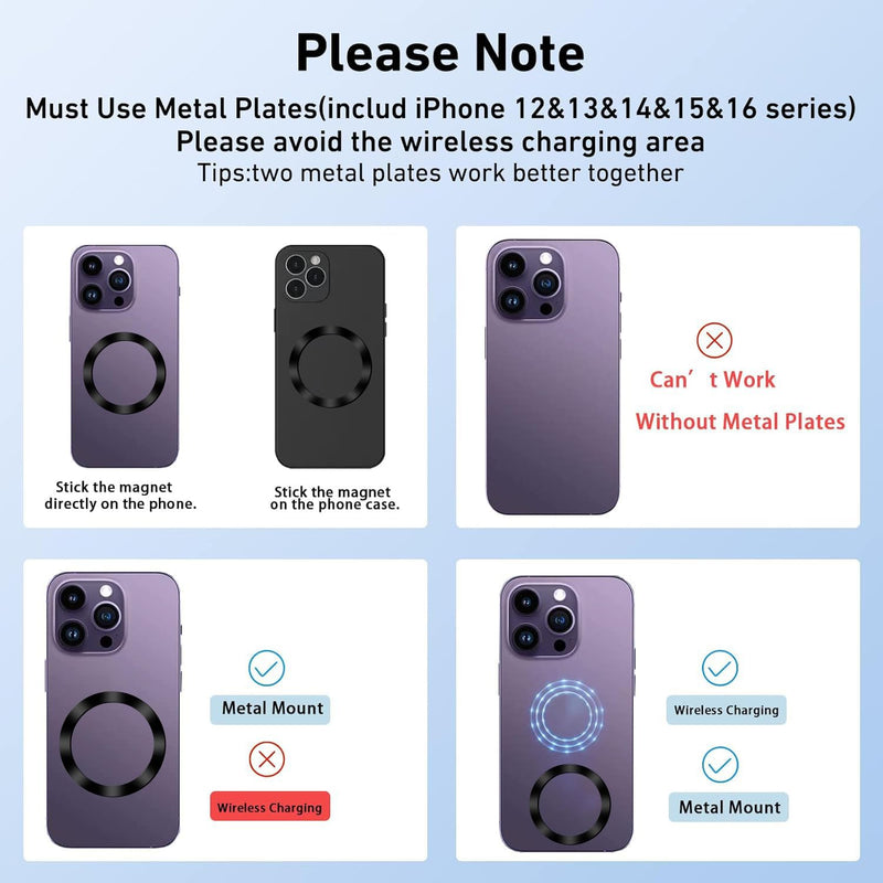 Car Phone Holder fit for BM-W X5,X6,Air Vent Phone Mount fit for X5 2014-2018,X6 2015-2019,Custom fit Magnetic Phone Holder Compatible for All Phones