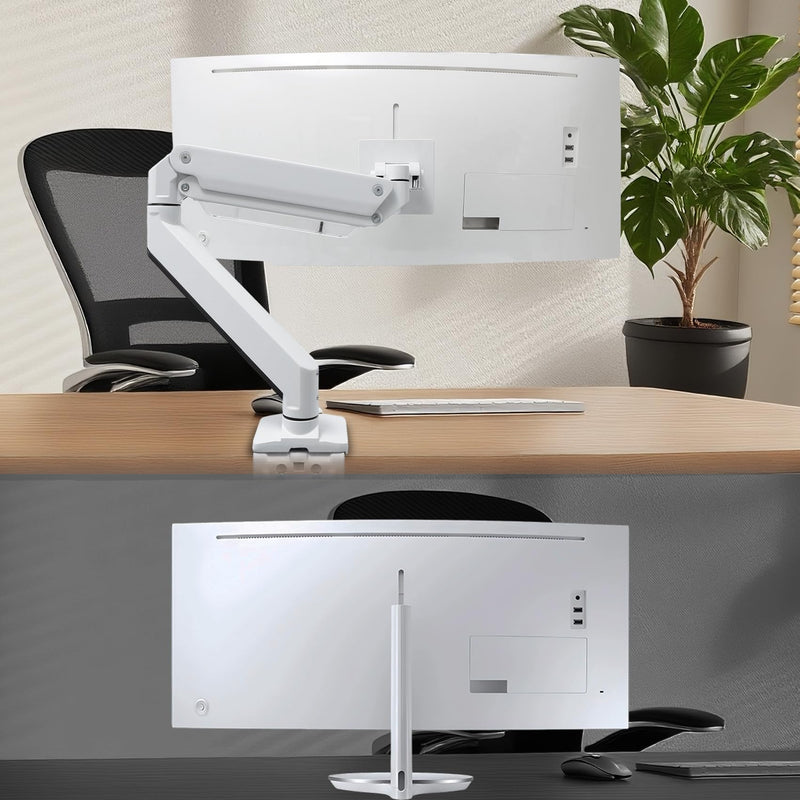 C34F791 VESA Mount Compatible with Samsung CJ79 CF79 Serie Monitor | C34F791 Wall Mount Fits 34" CJ791、C34J791、LC34J791、34" CF791、C34F791、LC34F791 Monitor White