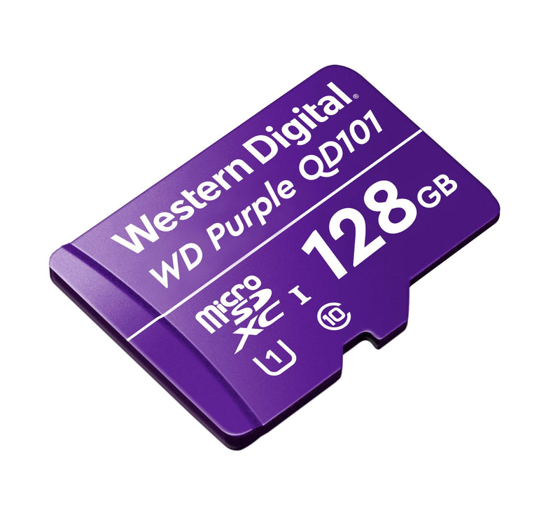 Western Digital SC QD101 Micro SD Card 128GB WD Purple Surveillance Camera WDD0128G1P0C