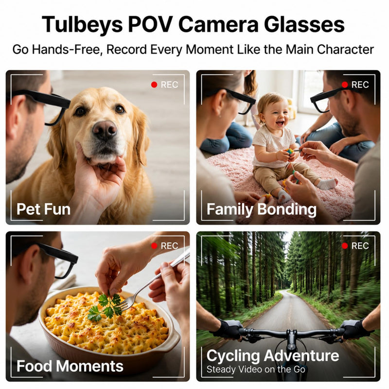 AI Smart Glasses with 8MP HD Camera, AI Translation, Bluetooth 5.3 | 1200P Video Recording with EIS, 139+ Languages Translation, Photochromic Lenses, Object Recognition, Open-Ear Bluetooth Audio Black
