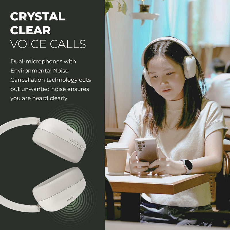 Creative Zen Hybrid Gen 2 Overear Wireless ANC Headphones, 75hr Battery | ANC Headphones, 75 Hours Battery, Wireless, Comfortable, Lightweight, Noise Cancellation