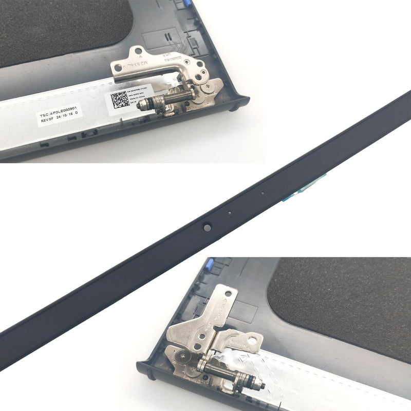 LCD Back Cover Kit for Dell Inspiron 15 3510 3511 3515 3520 3525 | Top Case Lid,Includes Front Bezel, Left and Right Hinges and Hinge Caps,P/N 0WPN8 00WPN8, 9WC73 09WC73, AP3LE000901