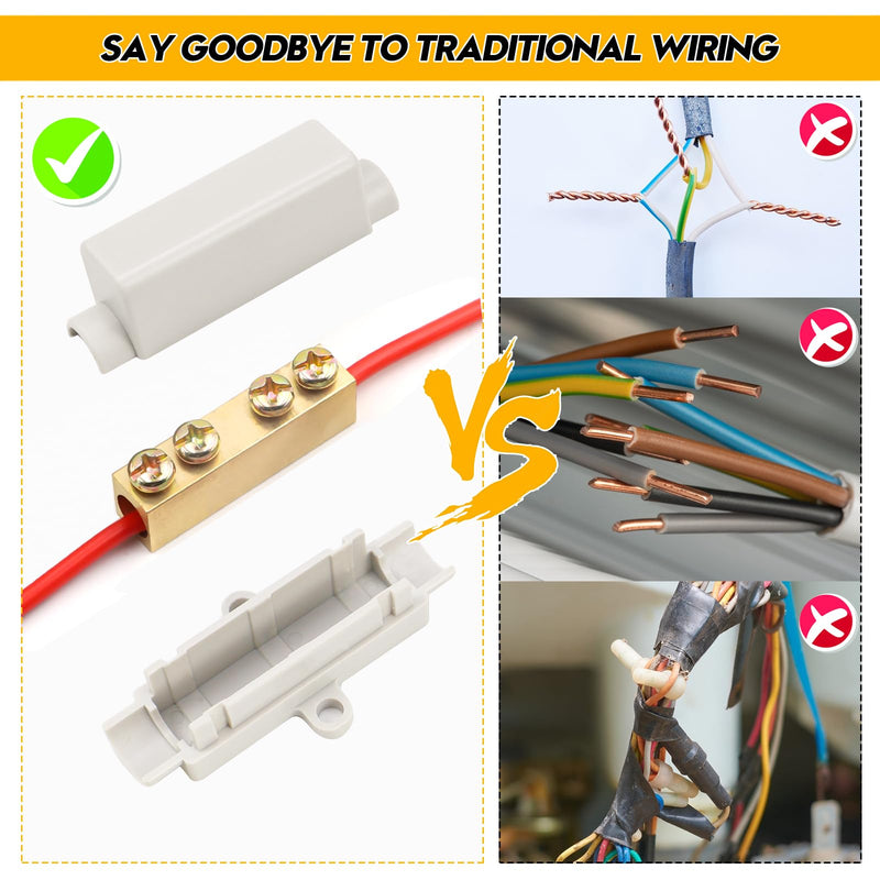 LPZMPZ Cable Connector Terminal Strip for 2.5 to 16 mm² Wire Terminal Block Connection Clamps Conductor Clamps Electric Main Cable Branch Terminal Terminal Terminal 1000 V 100 A