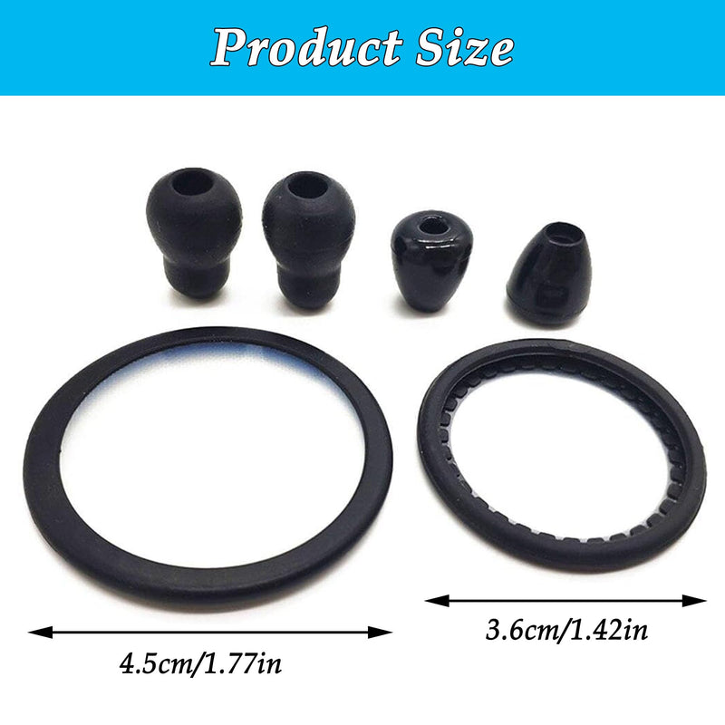 CHENNAN Replacement Accessories for Stethoscopes, 1 Set Stethoscope Accessory Set, 4 Pieces Silicone Stethoscope Earplugs and 2 Pieces Stethoscope Replacement Parts Replacement Membrane Stethoscope