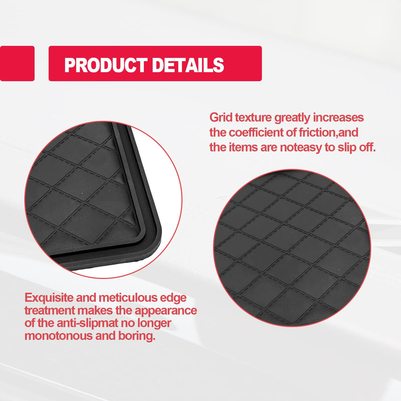 Car Dashboard Rubber Anti-Slip 10.4"x 5.9" Pad -Multifunctional Universal Car Magic Dashboard Sticky Adhesive Mat for Cell Phones, Sunglasses, Keys, Coin and More Use 26.5*15cm