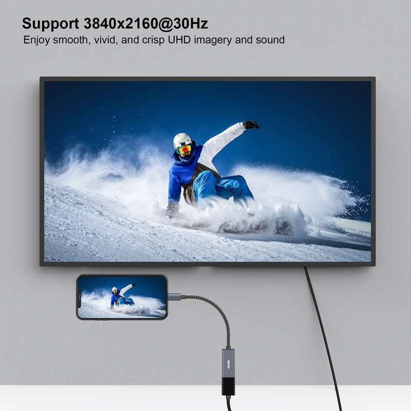 BENFEI 5 Pack USB C to HDMI Adapter 4K@60Hz, USB Type-C to HDMI Adapter [Thunderbolt 3/4/5 Compatible] with iPhone 15 Pro/Max, MacBook Pro/Air 2023, iPad Pro, iMac, S23, XPS 17, Surface Book
