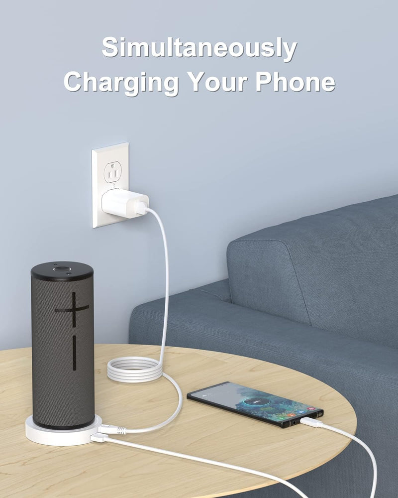 [AUSTRALIA] - Charging Dock Compatible with Ultimate Ears UE Boom 3, MEGABOOM 3, Blast & MEGABLAST Portable Waterproof Speaker. (White) White 
