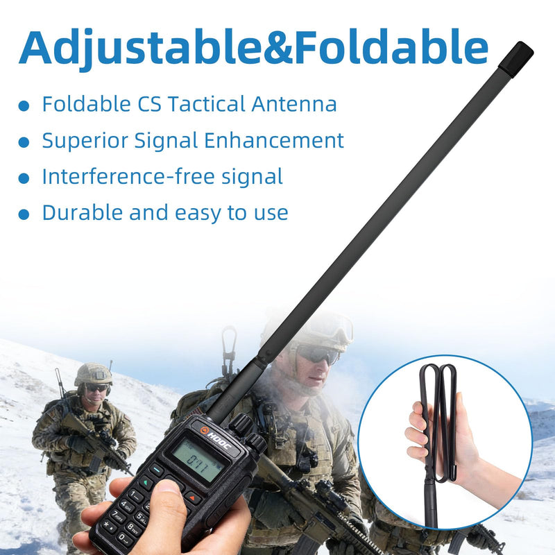 Baofeng Antenna | Ham Radio Antenna | 50.4-inch | Dual Band VHF UHF (144/430MHz) High Gain Antenna | Compatible with Baofeng UV-5R, BF-F8HP, BF-888S, UV-5R Plus, UV-5RX3 and More Ham Radios(2 pcs) 50.4 inch- 2 pcs
