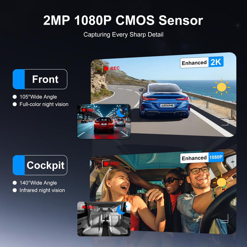4G LTE Car Dash Cam Front and Cabin Camera,Car Camera with SIM Card (No WiFi),64GB SD Card,Dashcam with Night Vision,Remote Live-View,24/7 Parking Mode,Radar Motion Detection,GPS Tracking,OBD Power