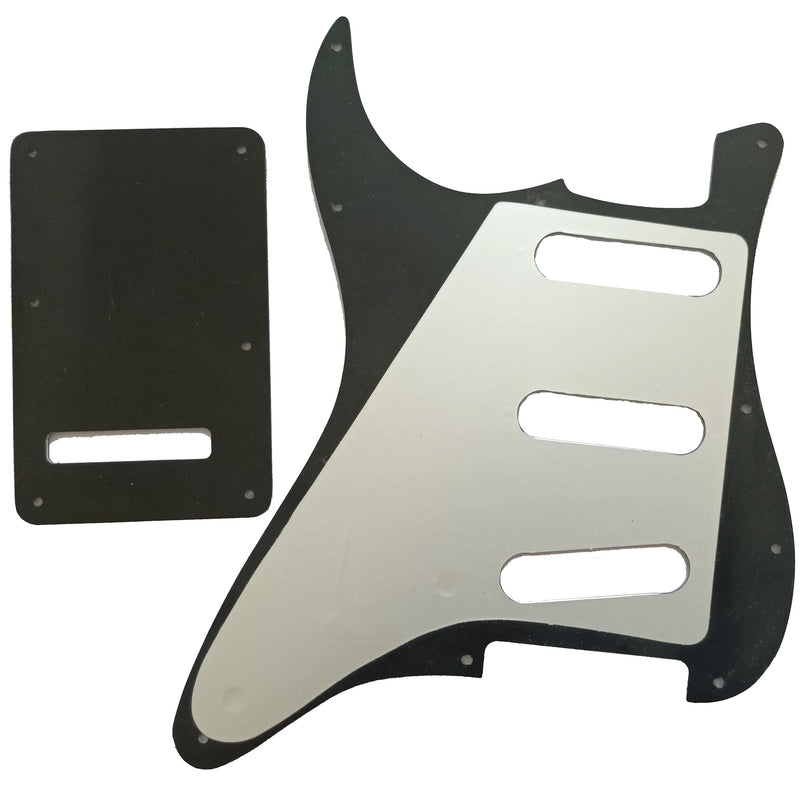 Electric Guitar Pickguard 4 Ply 11 holes SSS Single Coil Compatible with Strat Style Modern Guitar Parts Replacement Abalone Pearl 4Ply Abalone Pearl