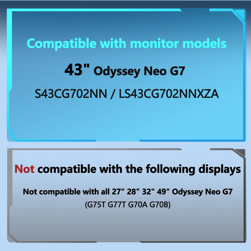 43" M7 M70F VESA Mount Adapter Compatible with Samsung 43" M7（ M70F）Monitor | 43" M7 Wall Mount for 2023 LS43FM702UNXZA, S43CG702NN LS43CG702NNXZA Black