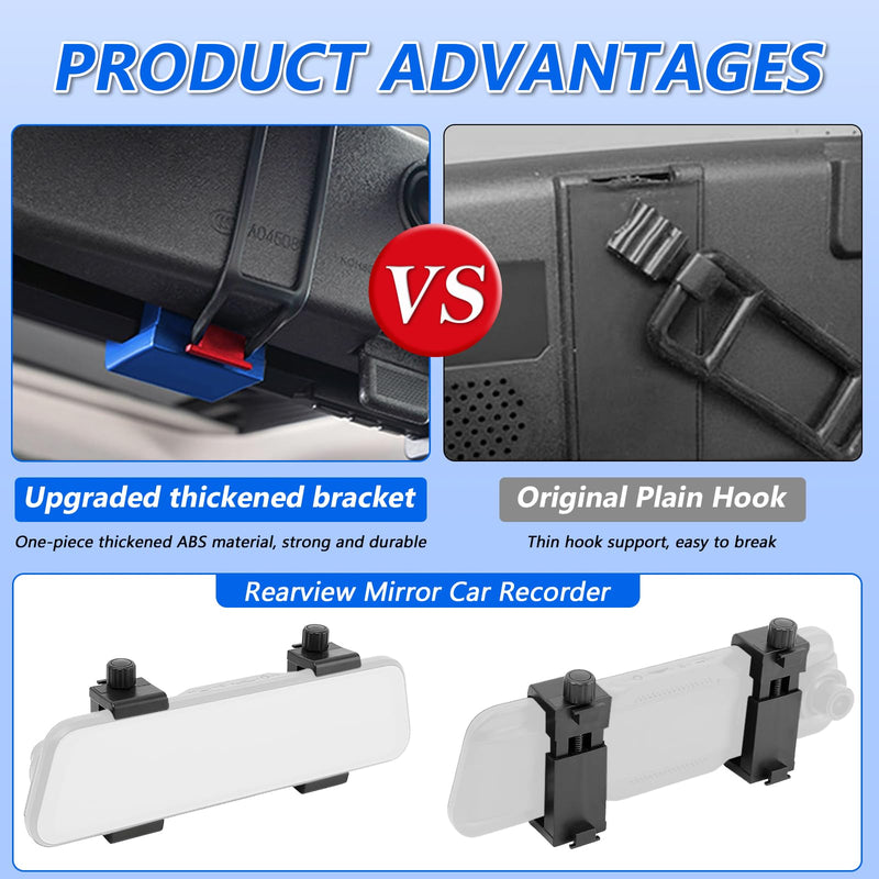[AUSTRALIA] - Universal Rearview Mirror Dash Cam Mount - High - Strength, Tool - Free, Adjustable Size 
