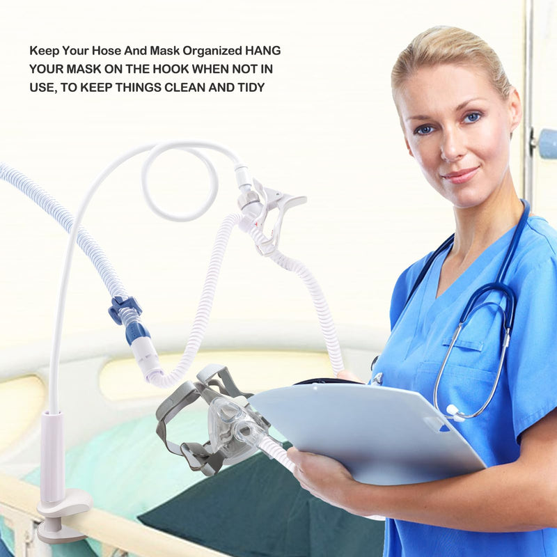 CPAP Hose Lifter and Hose Support, CPAP Hose Holder Hanger to Prevent CPAP Hoses Leakage & Tangling, Flexible to Fit in Any Room, Adjustable and Robust