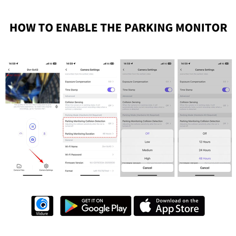 Fuse Box Power Adapter Dash Cams,Upgrade Parking Monitoring