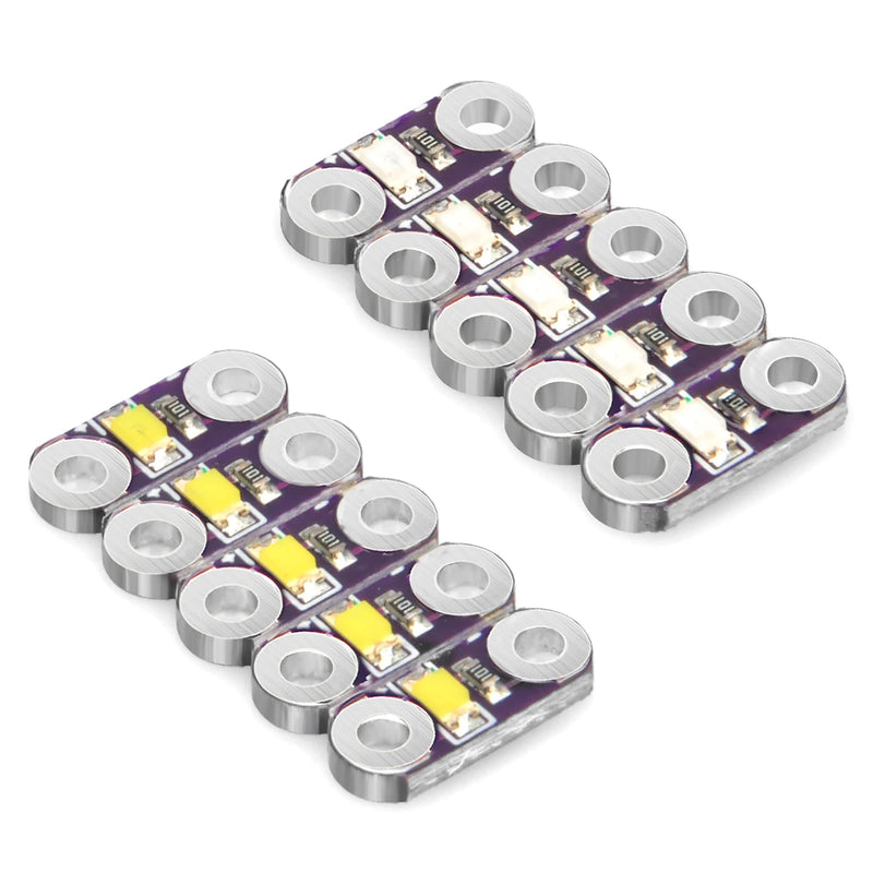 KOOKYE 25x LEDs Red/Yellow/White/Blue/Green for Arduino and Raspberry Pi Microcontroller (5x LEDs in Five Colours)