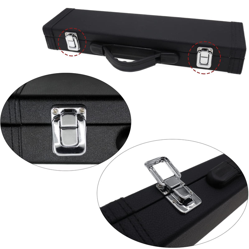 16 Hole Flute Case Cover, Hard Wooden Flute Case, Portable PU Leather Flute Case, Universal 16 Hole Flute Case Cover for Beginners Students, Flute Accessories