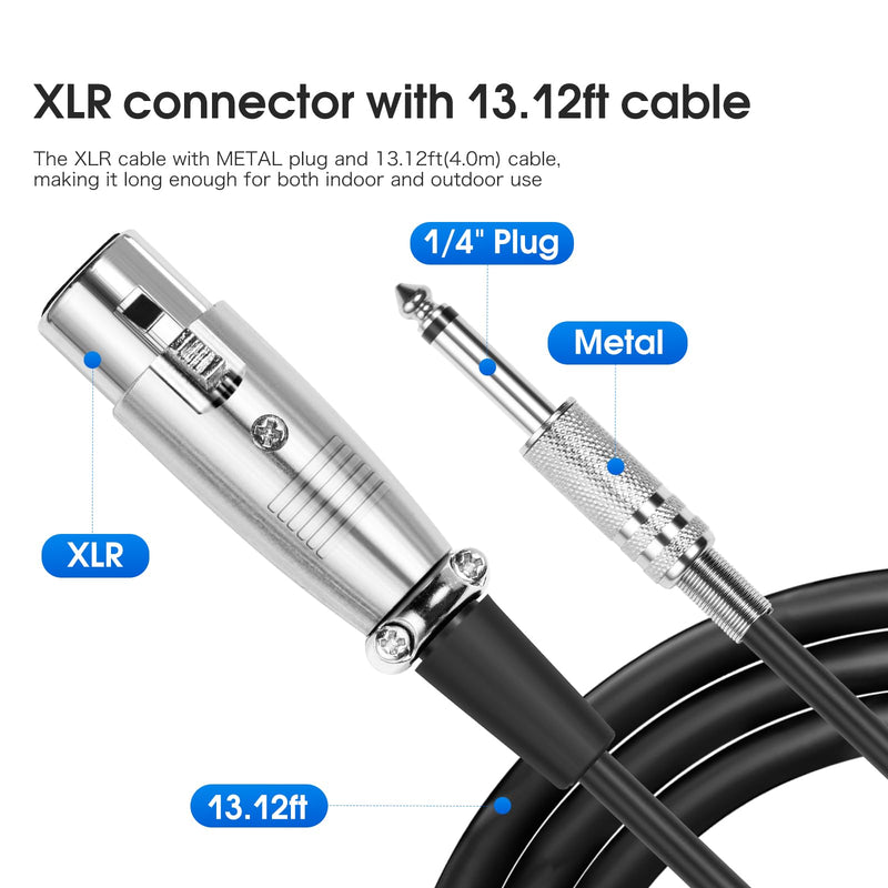 [AUSTRALIA] - KM88 Handheld Wired Karaoke Microphone, Super Cardioid Dynamic Vocal Mic with 13.12ft Detachable XLR Audio Cable and ON/Off Switch, for Karaoke Singing Machine, Speaker 