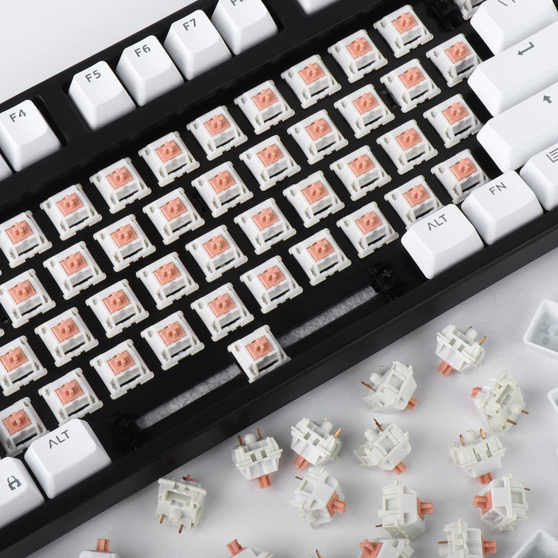 RUNJRX MMD Holy Panda 62g Spring Switch for Mechanical Keyboard MMD Panda Switch 70PCS 3pin