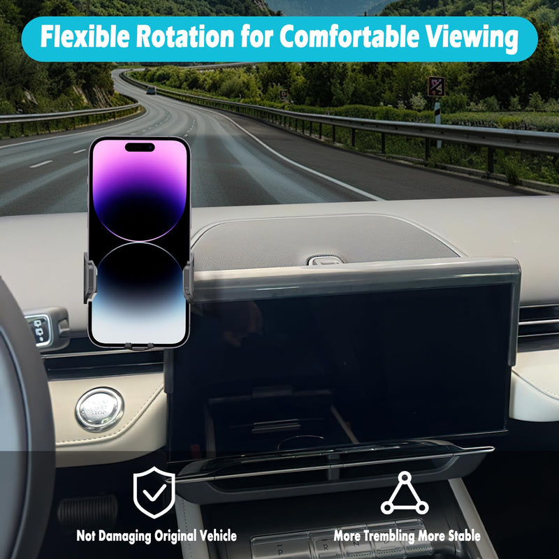 Car Phone Holder Fits for Lincoln Nautilus 2024 2025 Accessories(Only fit for 11.1-Inch Screen),Thick Cases Friendly,Cell Phone Mount for 4-7 in Phones