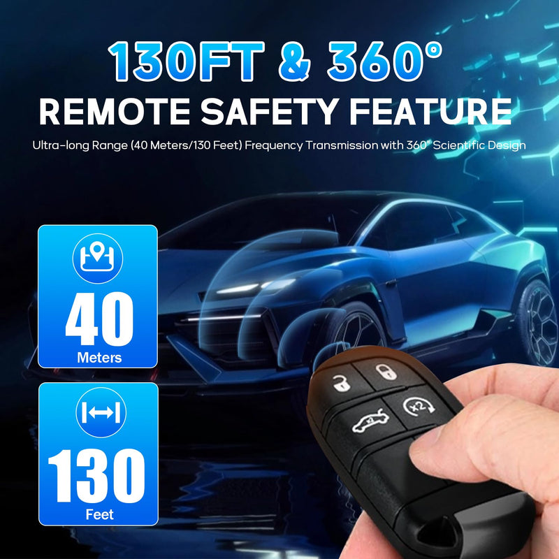 Autel IKEYCR5TPR 5 Buttons Blank 2025 New Kё-y Fob proğrammable Compatible with Vehicle Systems Using 315/415 MHz Ultra-Long Range OE-Quality for Chrysler-Dodge-Style Kё-y Replacement