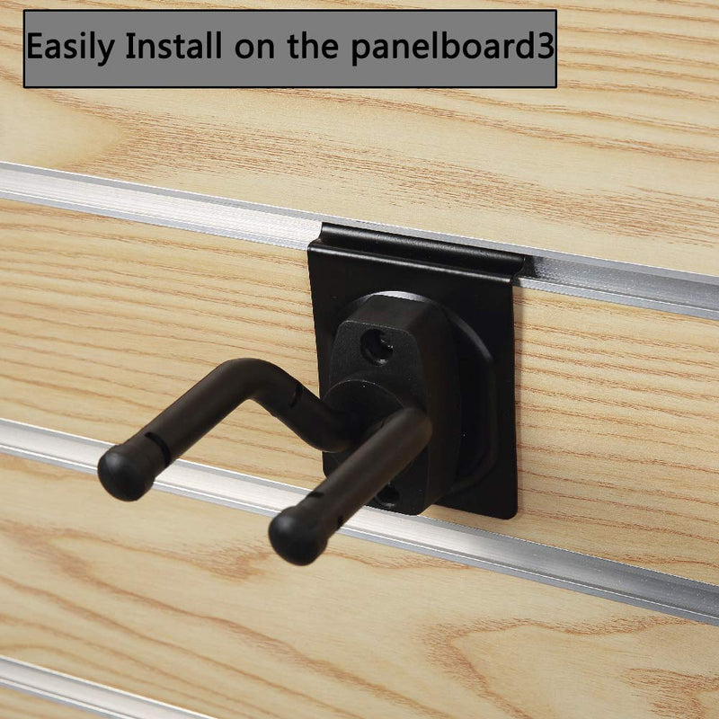 Guitar Hook Slatwall Adjustable Guitar Wall Mount Stand Hangers Guitar Bass Accessories Perfectly Display Musical Instruments for Musical Retail Shop,Bedroom,Playroom,Bar,Rehearsal Space 4-Pack