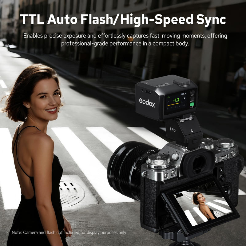 [AUSTRALIA] - Godox TR-O TTL Hot Shoe Riser for Olympus Panasonic, with 6 Adjustment Levels (0-90°) TTL Function HotShoe Extender Mount Adapter for Godox TTL Mini Flash iT20 iT30Pro 