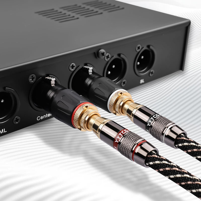 24K Gold Plated XLR to RCA Adapter (4-Count) - XLR Female to RCA Female Hi-Fi Audio Converter, Zinc Alloy Shielded for Audiophiles, Home Studio & Pro Audio Setup 4 Count