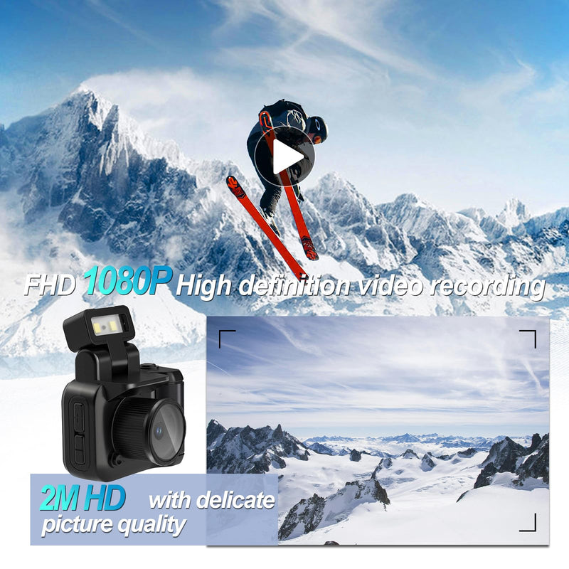 [AUSTRALIA] - Mini Camera Keychain Mini Retro Camera Cameras Keychain Built-in 32GB Memory Card Best Choice for Travel Vlog Photography Gifts for Girl(Black) Black 
