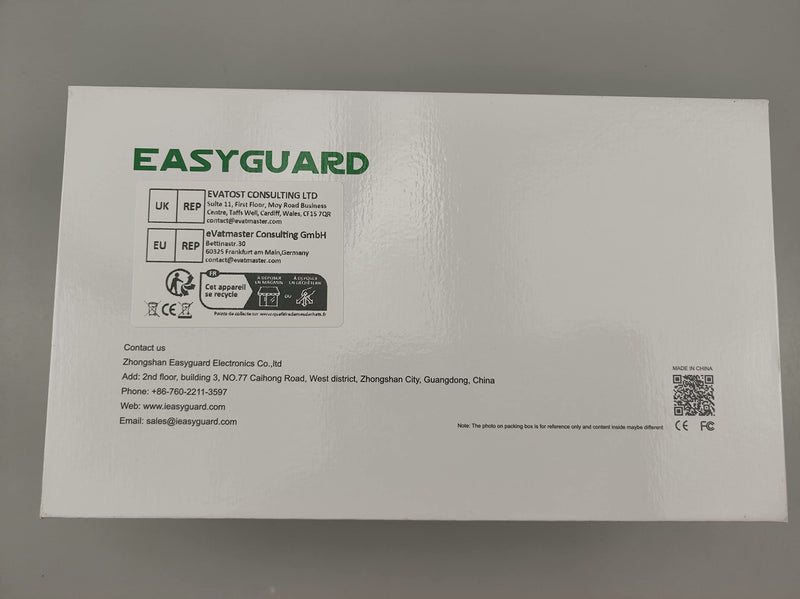 EASYGUARD EM211 2 Way Motorcycle Alarm System with Remote Start Starter Shock Sensor tilt Motion Sensor DC12V LCD Display