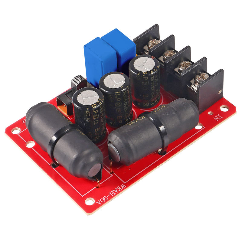 2pcs 200W Pure Bass Subwoofer Crossover Second-Order Crossover Frequency Distributor Divider 2 Way Speaker Audio Crossover Filter 2pcs