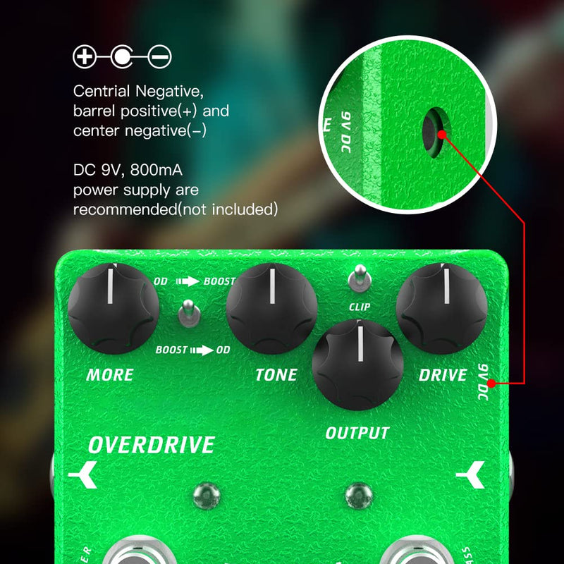 JOYO Overdrive Guitar Pedal Creamy Overdrive with Beautiful Warm Character Tones for Electric Guitar Effects High-end Edition Dr.J Series (D60) Grass Green