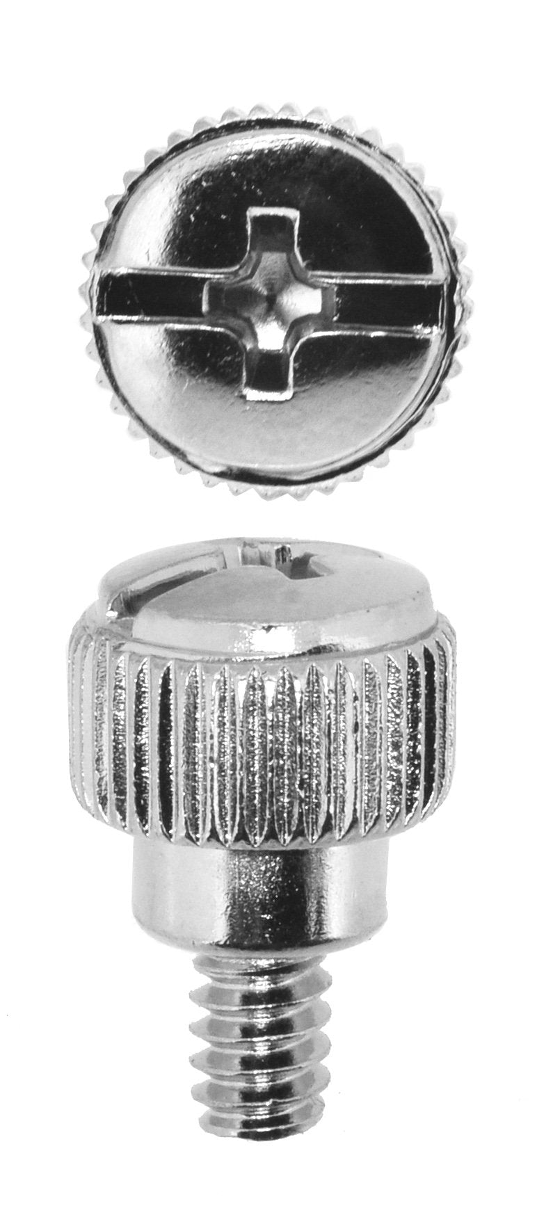 Mudra Crafts Silver Desktop PC Computer Building Case 6-32 Repair Mounting Thumb Screw Assortment Kit, 100 PCs Silver Chrome