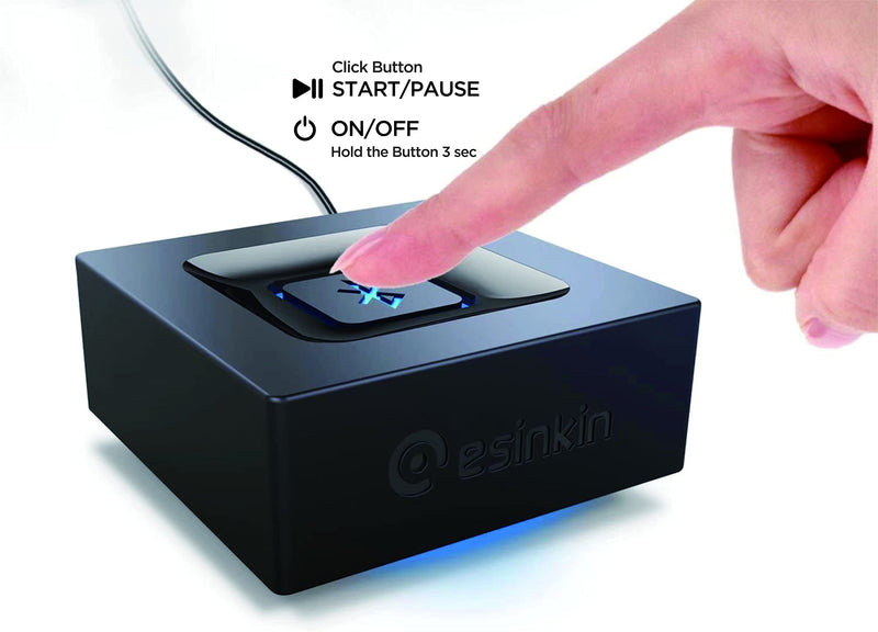 [AUSTRALIA] - Bluetooth Audio Adapter for Music Streaming Sound System, Esinkin Wireless Audio Adapter Works with Smartphones and Tablets, Bluetooth Receiver for Home Stereo 