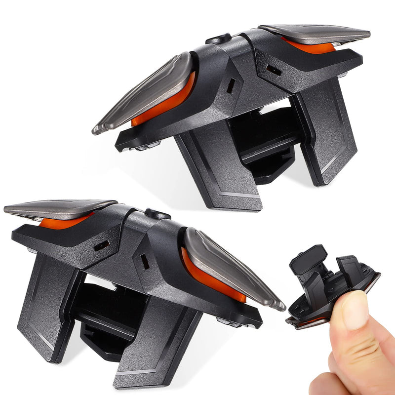 Fone Mobile Gaming Triggers - Cell Phone Game Controller with Aim & Fire Triggers Compatible with iPhone and Phone, 1 Pair with 2 Pcs Gaming Sleeves Shots Fired