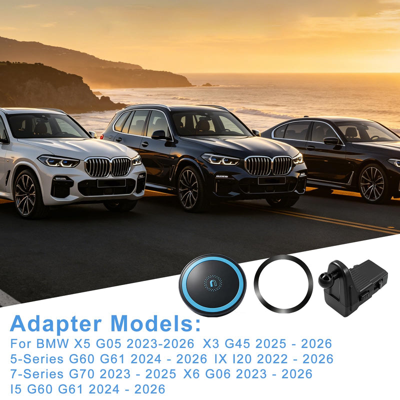 Magnetic Car Tablet Mount for BMW X5 X3 X6 iX 5 7 Series | for G05 G06 G45 G60 Accessories 360° Rotation Strong Magnetic Car Headrest Tablet Phone Holder for Back Seat Travel Road Trip