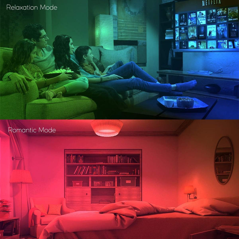 iLC LED Light Bulb Replaces 85W, 1000 Lumen, RGB Light Bulb With Remote Control, Colour Change, Warm White (2700 Kelvin), Edison E27 1 Stück (1er Pack)