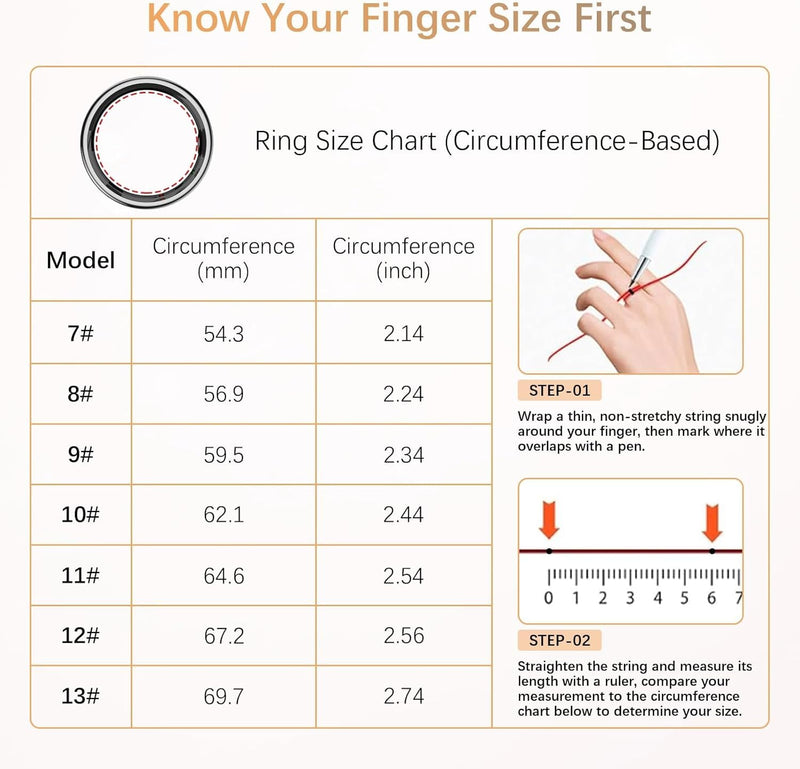 Fit Ring for Women Men, Ring Health Tracker with Heart Rate,Blood Oxygen,Heart Rate Variability, Stress, Sleep Monitor, Step Counter, Smart Ring for iPhone & Android, No Subscription Fee (Silver, 8#)