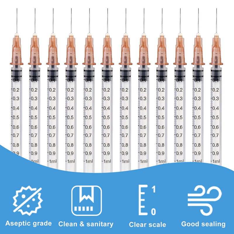 Pack of 30 Syringes 1 ml Syringes Plastic Tube Syringe Disposable Syringes Small Dosing Syringe Liquid Syringe Independent Seal Packaging Syringes