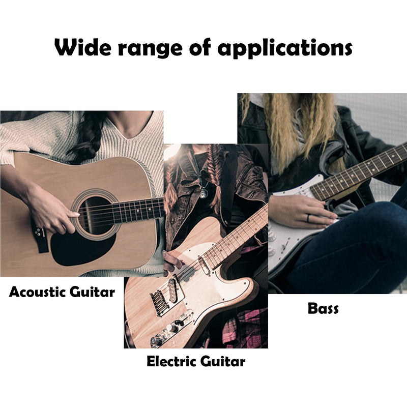 4 Pcs Guitar Straps, Adjustable Acoustic and Electric Bass Strap, Acoustic Electric Guitar Straps for Musical Instrument